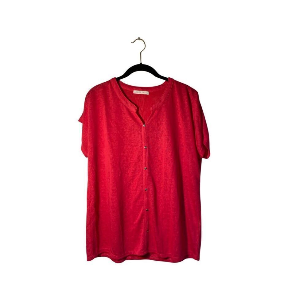 Armand Thierry women’s pink, short sleeve top XL